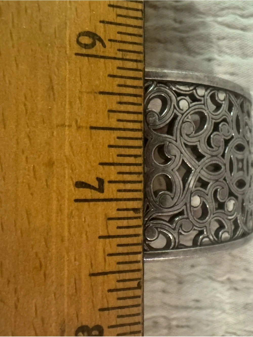 Brighton Genoa Silver Filigree Statement Cuff Bracelet